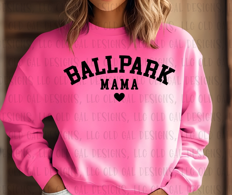Ballpark Mama with heart