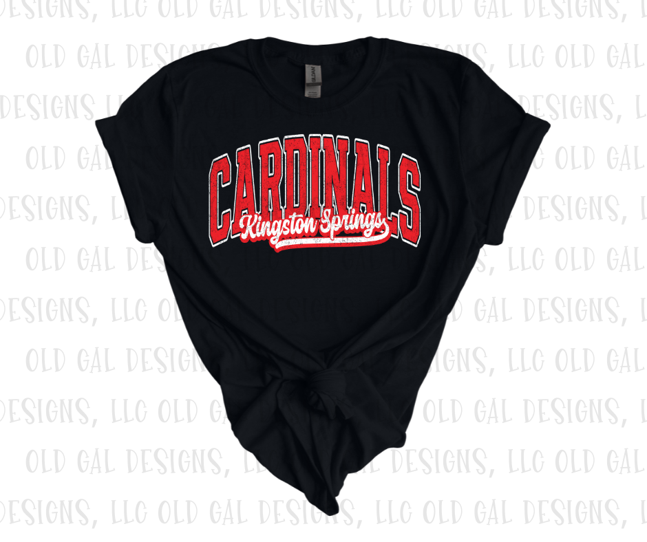 Kingston Springs Cardinals - Retro YOUTH SIZES
