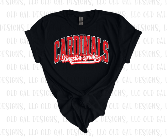 Kingston Springs Cardinals - Retro YOUTH SIZES