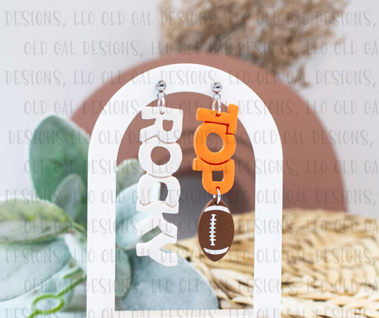 Rocky Top Football Dangles