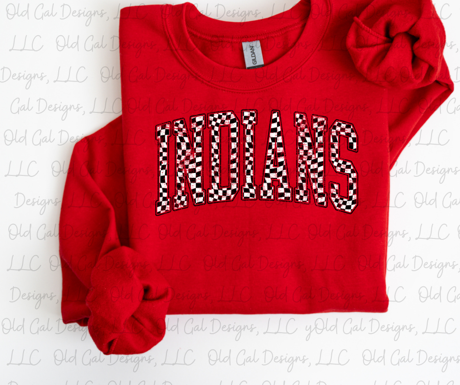 Distressed Checkered Indians