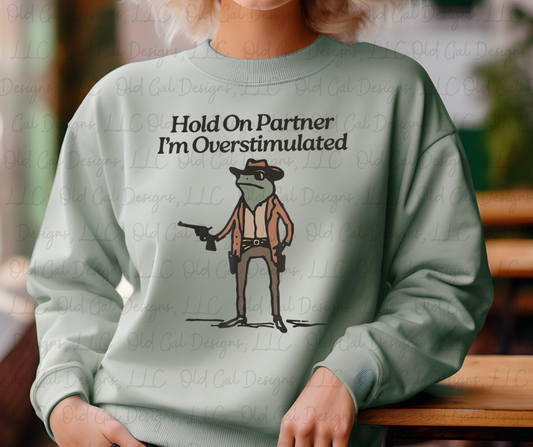 Hold On Partner, I'm Overstimulated