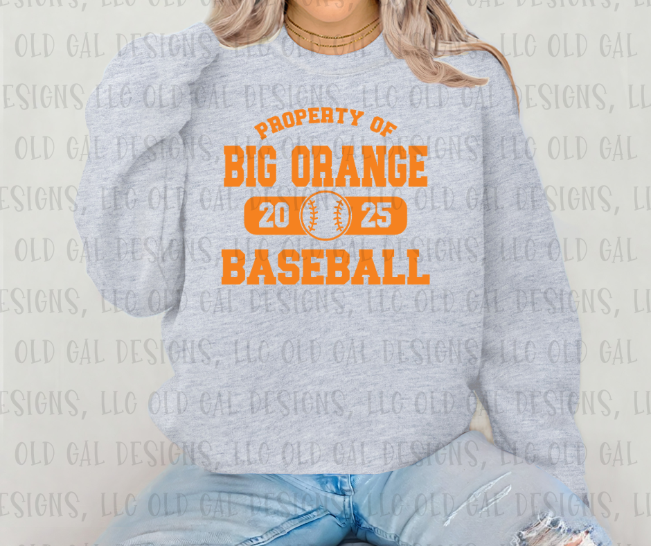 Property of Big Orange Baseball - YOUTH SIZES