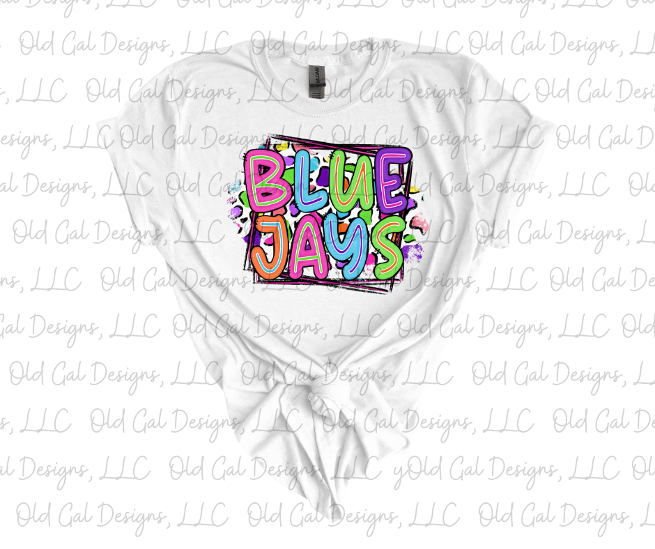 Colorful Cheetah Mascot Tee