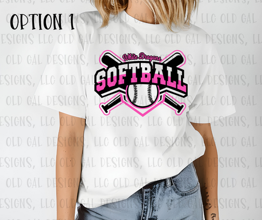 White Dragons Parent Shirts - Option 1 - YOUTH SIZES