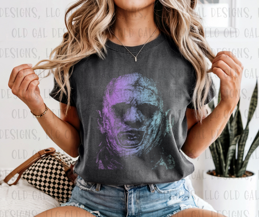 Retro Halloween Character Face - Leather