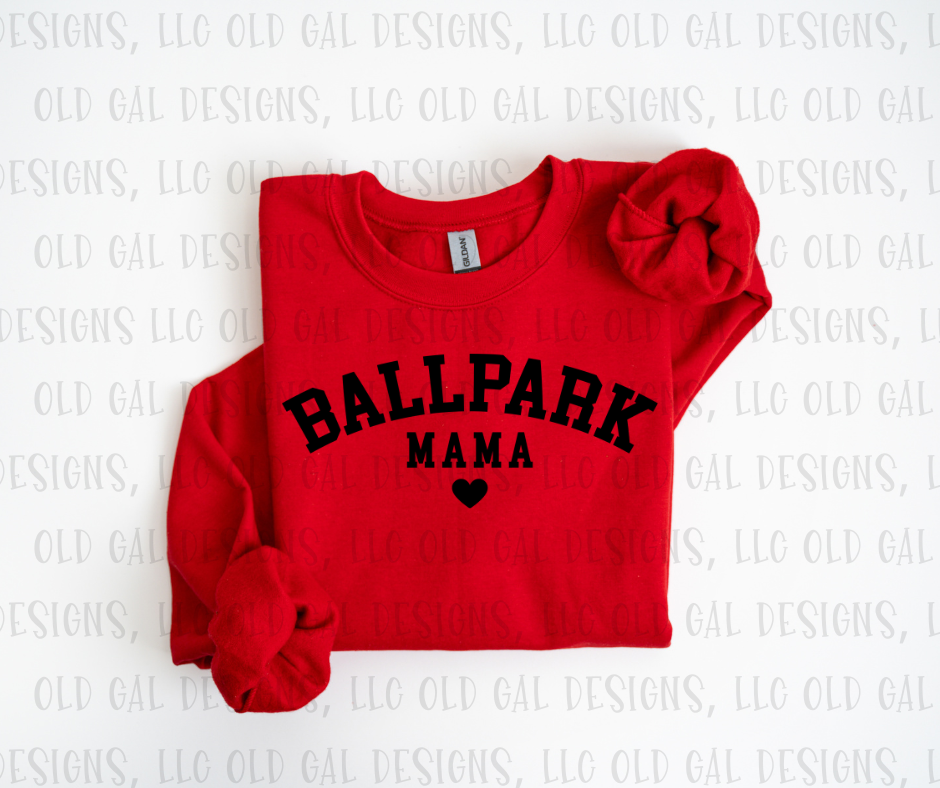 Ballpark Mama with heart