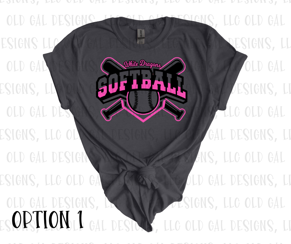 White Dragons Parent Shirts - Option 1 - YOUTH SIZES