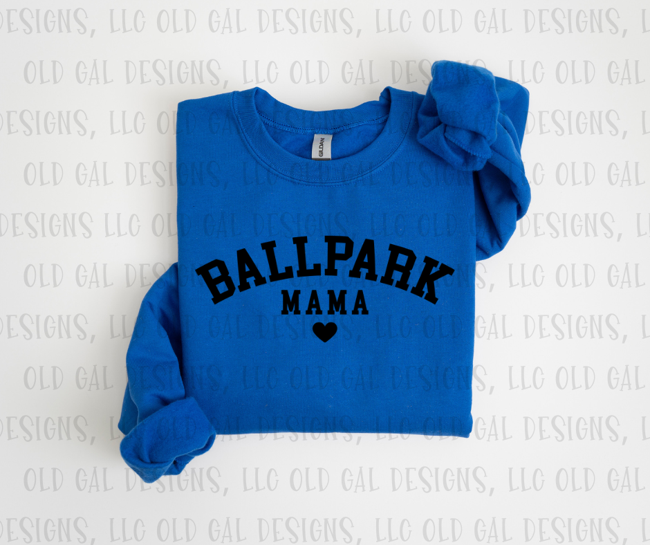 Ballpark Mama with heart