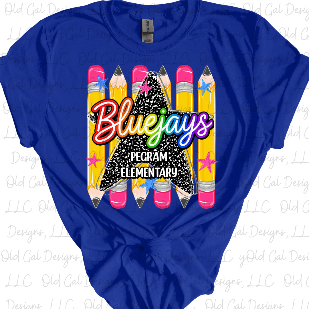Pencil/Composition Book - Pegram Elementary Bluejays