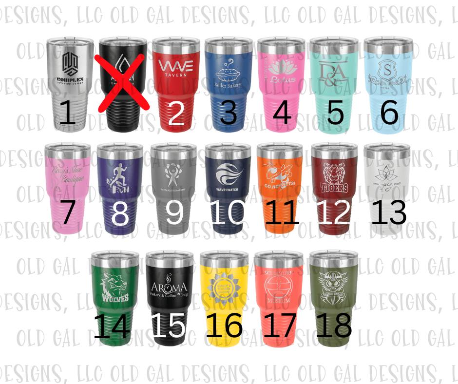 Personalized Laser Engraved 30 oz. Tumbler