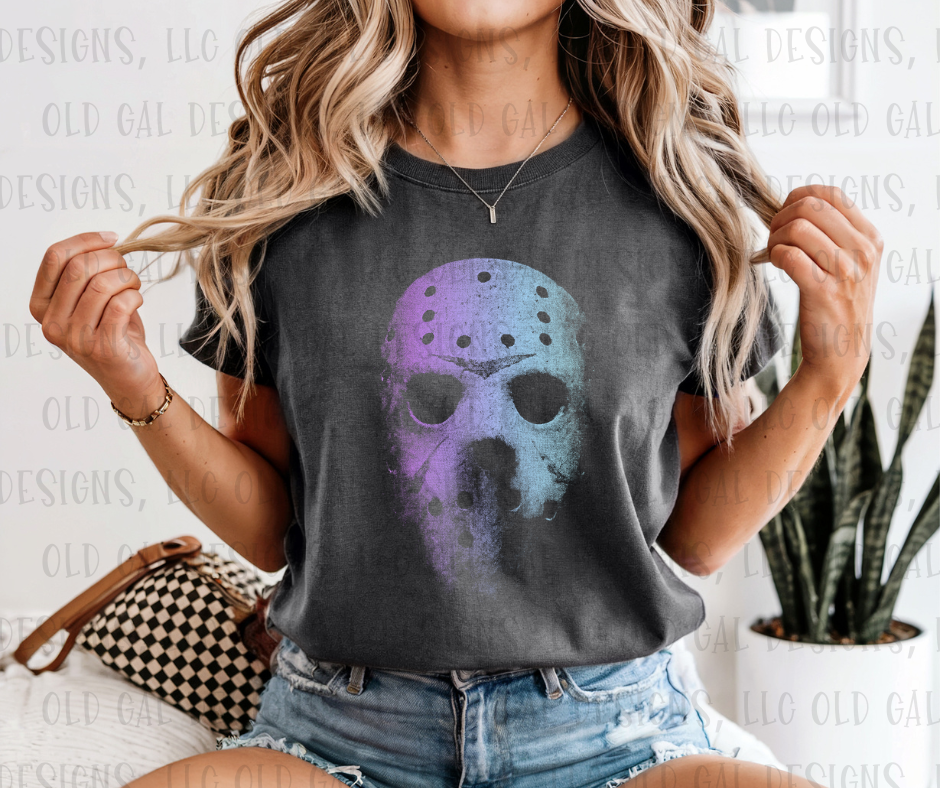 Retro Halloween Character Face - Jason