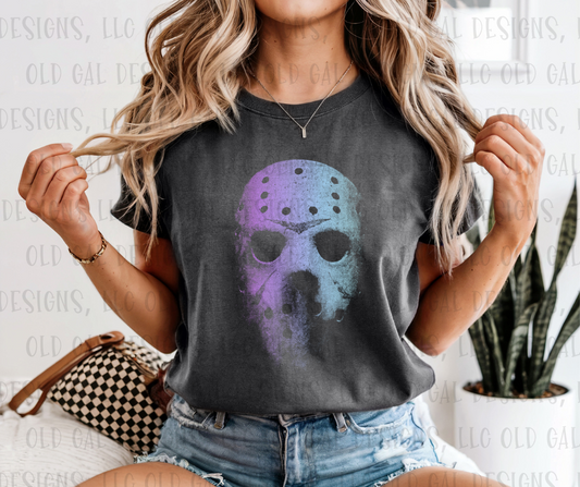 Retro Halloween Character Face - Jason