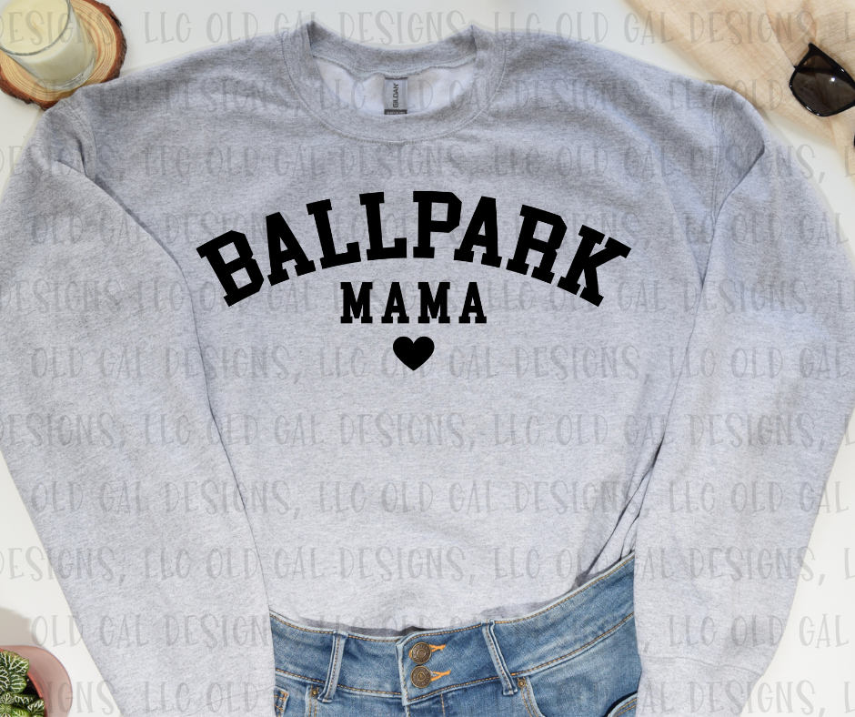 Ballpark Mama with heart