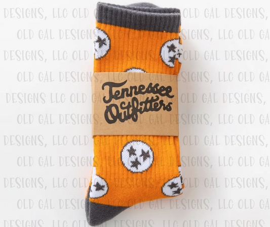 Holler Orange TN Sock