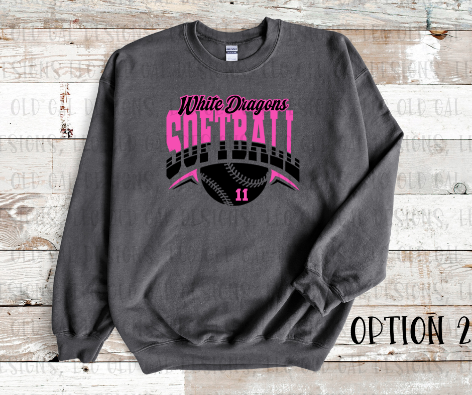 White Dragons Parent Shirts - Option 2 - YOUTH SIZES