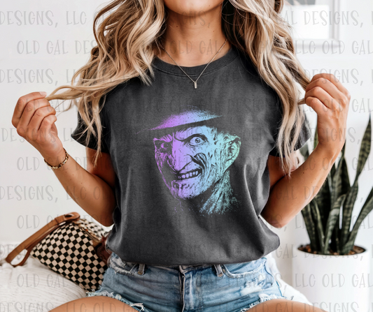 Retro Halloween Character Face - Freddy