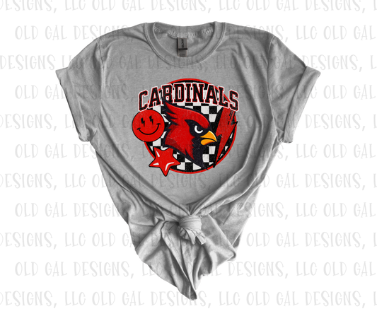 Funky Cardinals Checkered