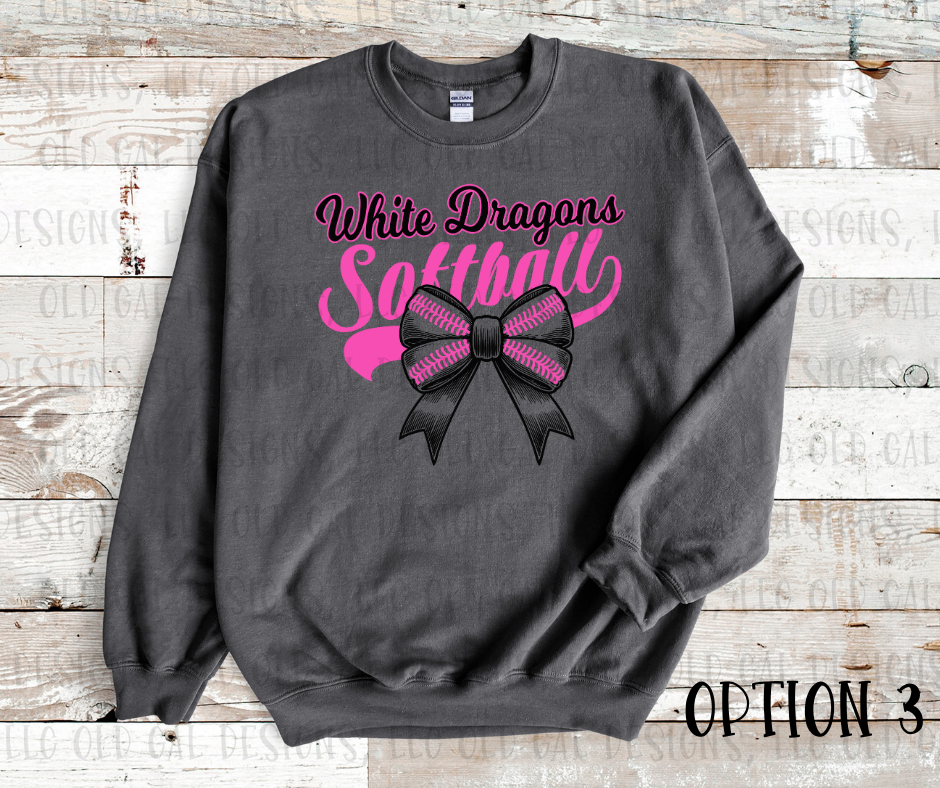 White Dragons Parent Shirts - Option 3 - YOUTH SIZES