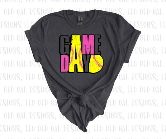 Pink Softball Game Day - YOUTH SIZES