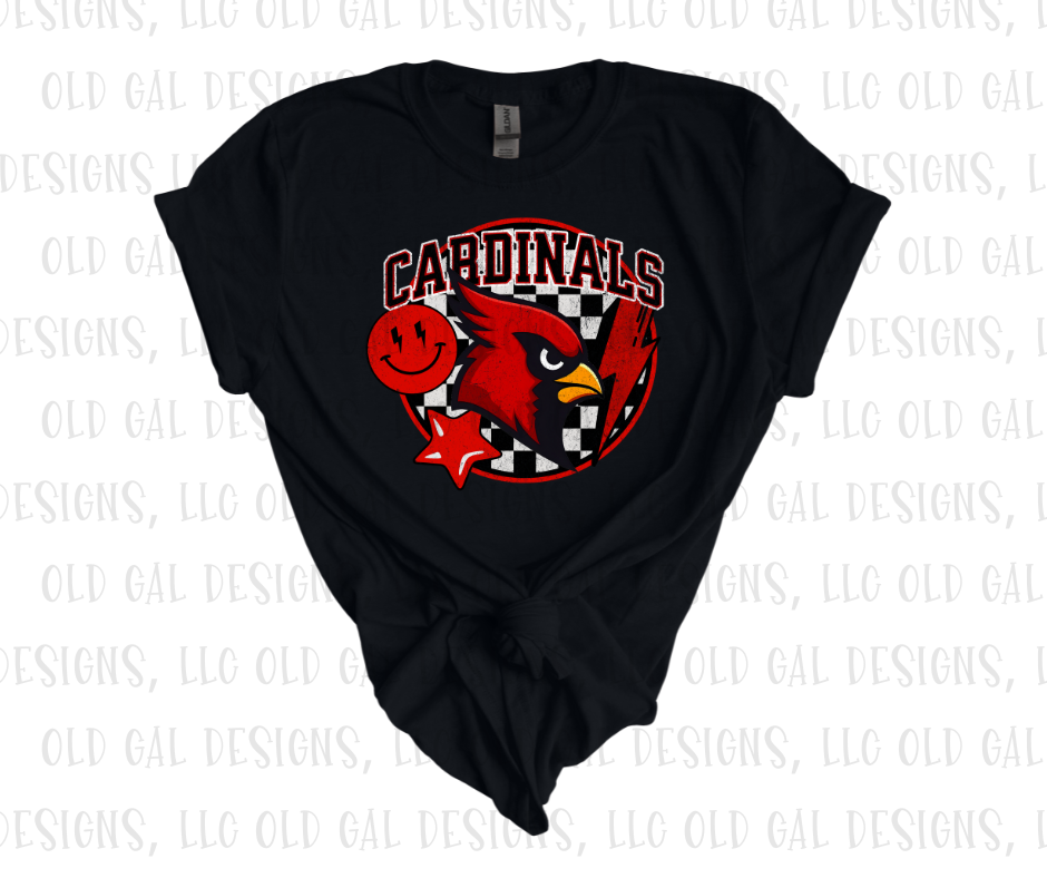 Funky Cardinals Checkered