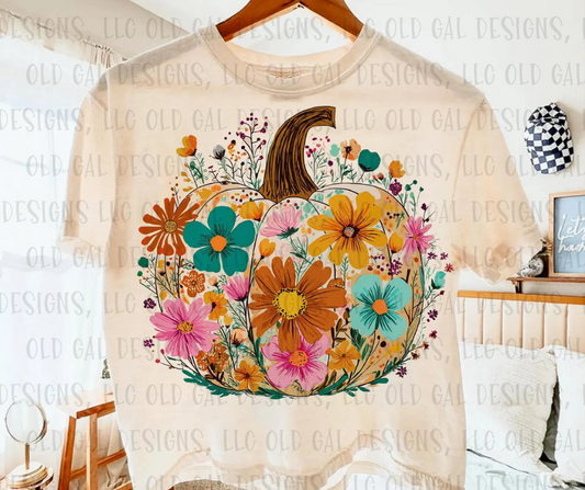 Floral Pumpkin
