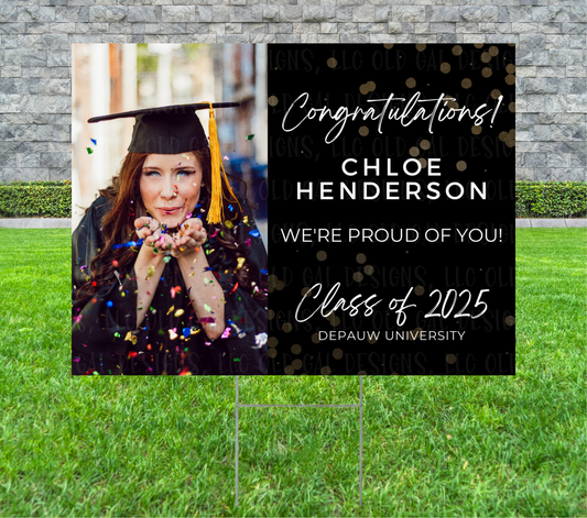 Senior 2025 Yard Sign