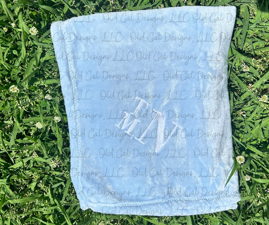 Monogrammed Baby Blanket