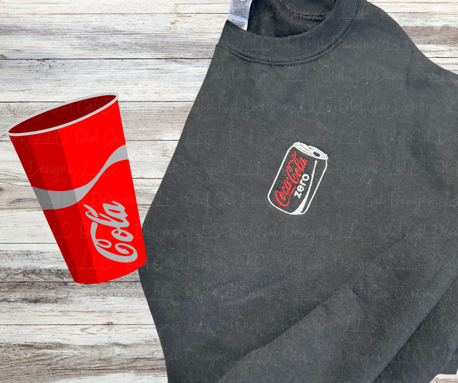 C o k e Zero Pocket Embroidered Sweatshirt