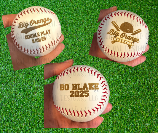 Laser Engraved Baseball