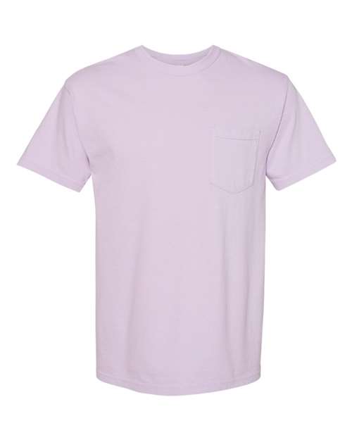 Mystery Tee Sale - Comfort Colors - Orchid - POCKET TEE! (Not for a print, would need to be pocket embroidered or plain) - LARGE