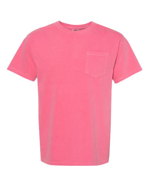 Mystery Tee Sale - Comfort Colors - Crunchberry - POCKET TEE! (Not for a print, would need to be pocket embroidered or plain) - XL