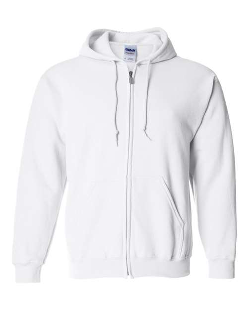 Mystery Tee Sale - Gildan - White - Full Zip Hoodie - MEDIUM