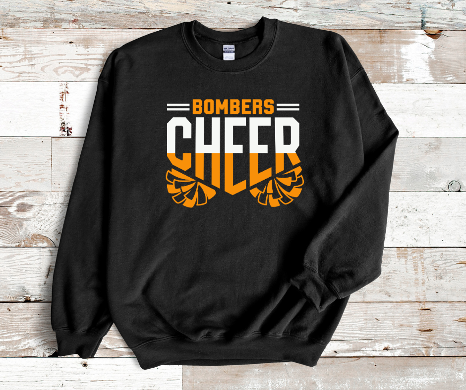 Bombers Cheer with poms - Adult Sizes