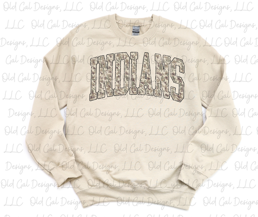 Distressed Camo Indians