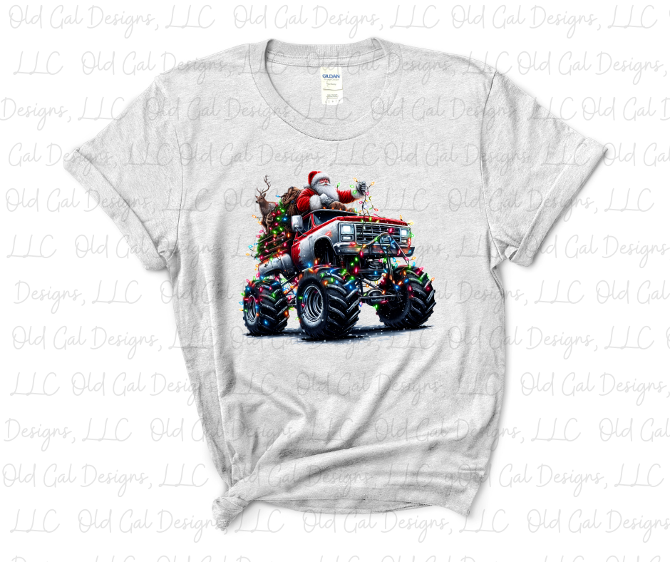 Christmas Jacked Up Truck YOUTH SIZES