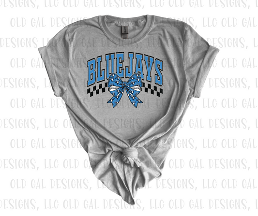 Bluejays Checkered Ribbon