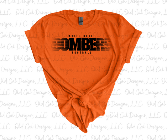 White Bluff Bombers Football Fade Design - Youth Sizes