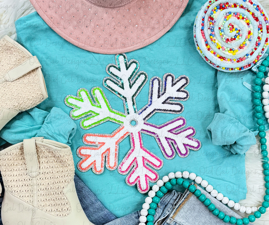 Snowflake Sequin Sweatshirt