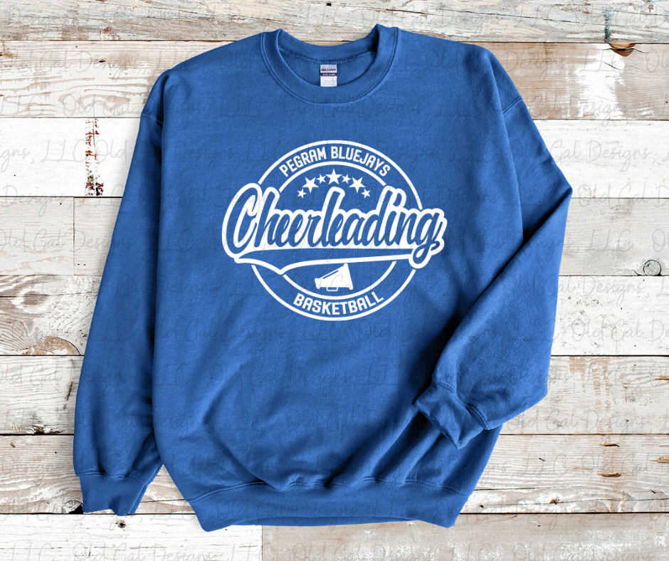 Pegram Bluejays Basketball Cheerleading Circle YOUTH SIZES