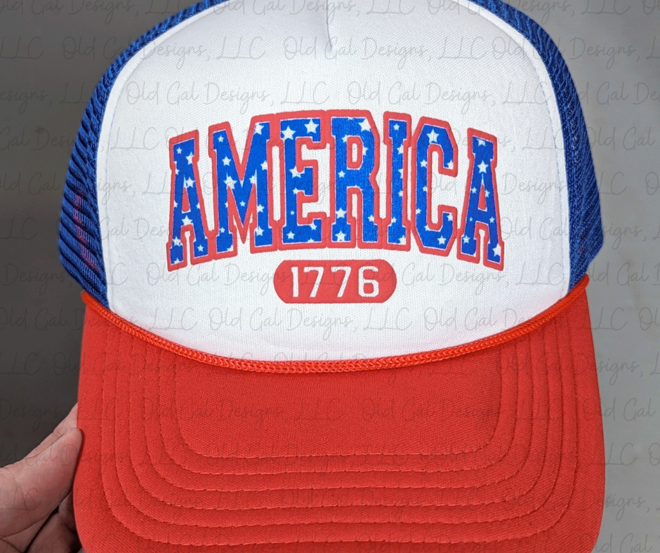 America 1776 Foam Trucker Hat – Old Gal Designs