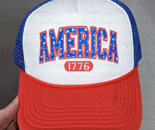 America 1776 Foam Trucker Hat