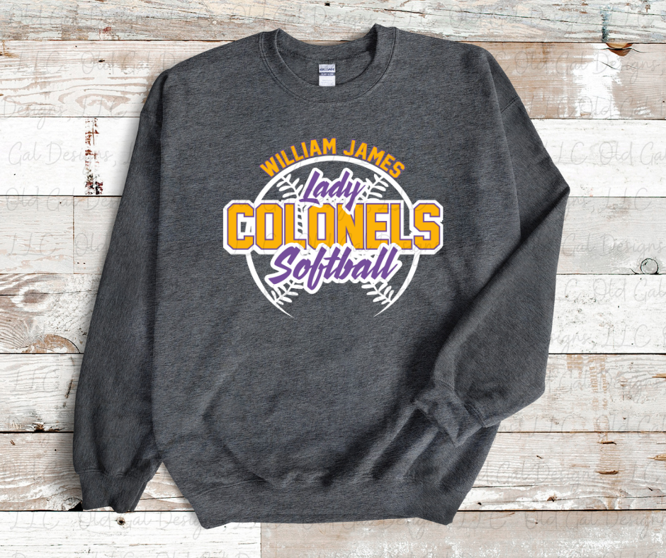 William James Lady Colonels Softball Sweatshirt