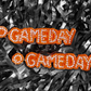 Glitzy Game Day Earrings - Orange