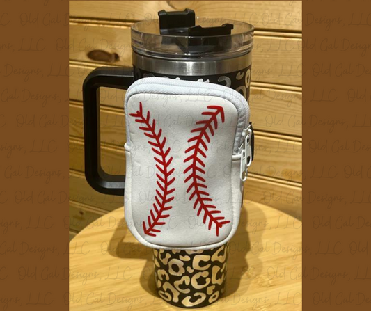 Water Bottle Pouch - Baseball