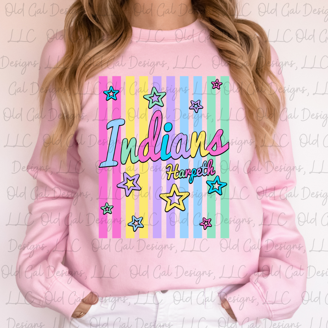 Neon Coquette Floral - Indians