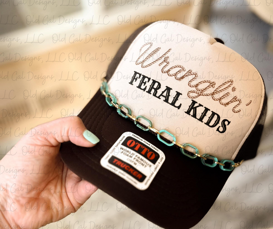 Wranglin' Feral Kids Foam Trucker Hat