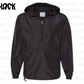 Embroidered Hooded Packable Quarter Zip Windbreaker/Rain Jacket