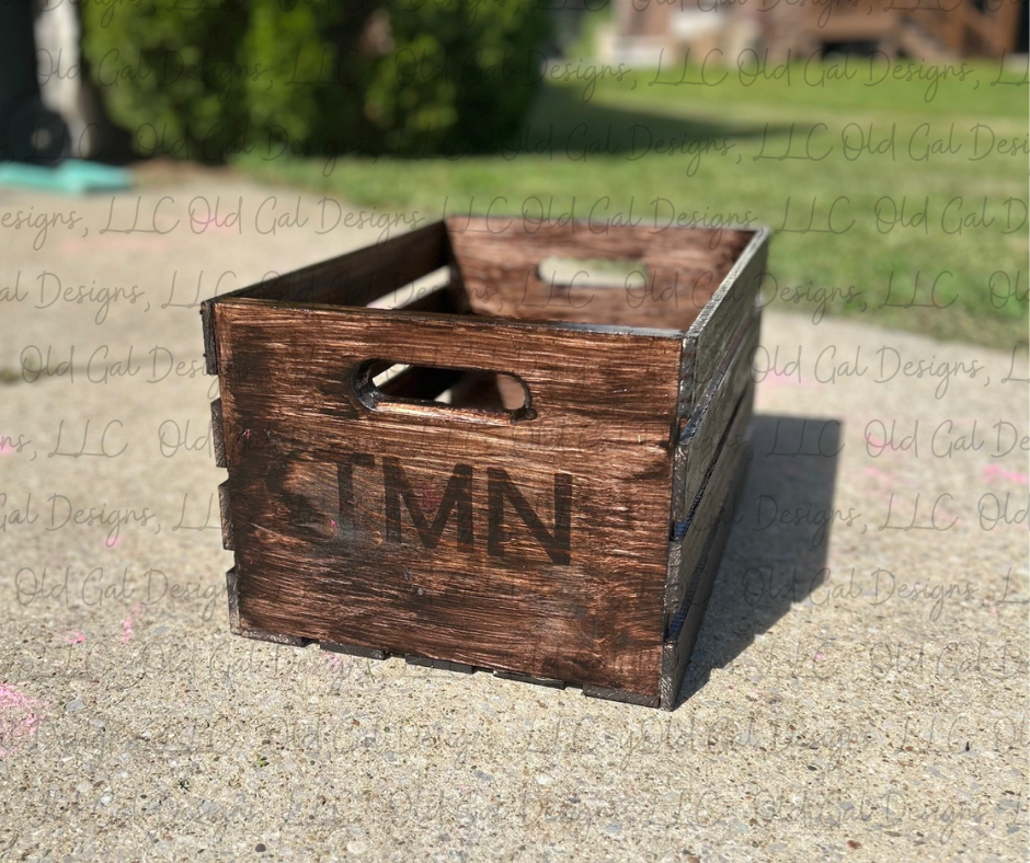 Personalized Wood Crate