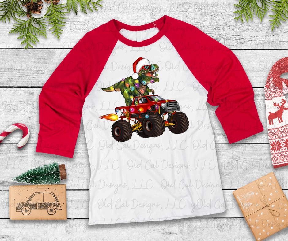 Christmas Dinosaur YOUTH SIZES